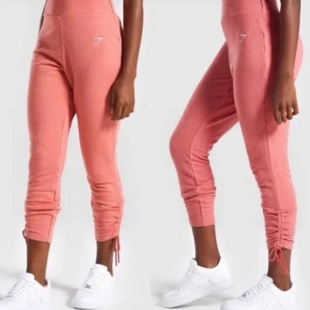 Gymshark Ruched High Rise Joggers Size Small - Picture 7 of 9